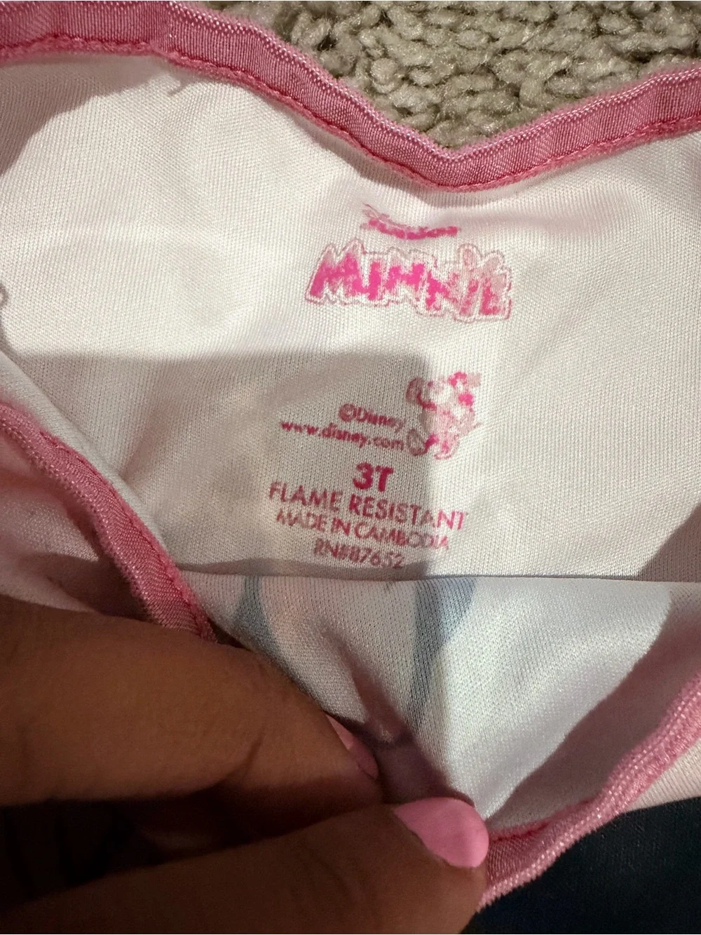 Disney Pink Minnie Mouse 3-Piece Pajama Set - Shorts & Pants